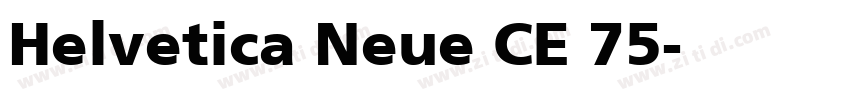 Helvetica Neue CE 75字体转换
